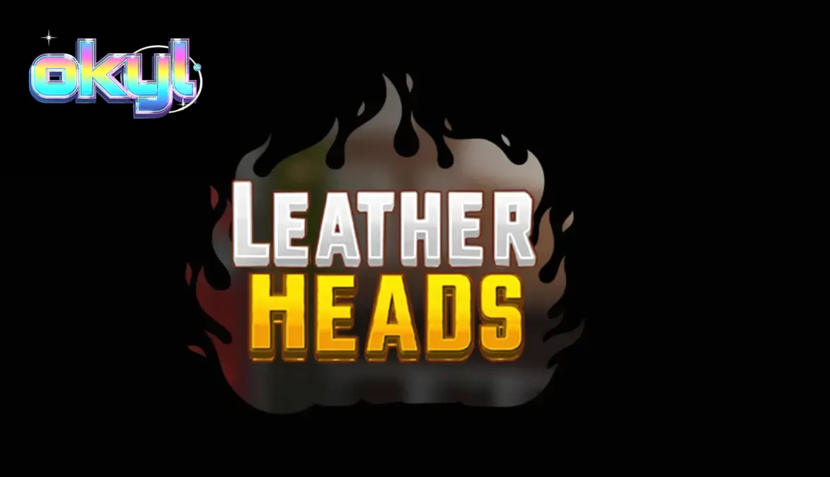 A neon-lit urban scene featuring the gritty firefighting crew from the Leatherheads slot.
